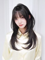 アルバム 池袋(ALBUM) 顔周りレイヤー韓国ヘアフェイスフレーミングおくれ毛_F20778