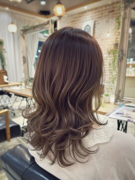 レガロ(Regalo by arvo) ロングウルフ×ナチュラグレーベージュ