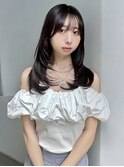 韓国ヘアレイヤーカット前髪顔周り小顔ロング