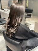 【暗めなのに透明感】とろみカラーでふんわり柔らかに