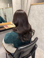 クラン 岡本(Chlan)&nbsp;ゆるふわセミロング　オリーブブラウン