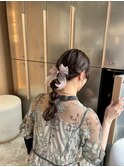 <マアヤ/ヘアセット>盛れる後ろ姿の編み下ろしヘアセット