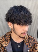 緩めシャドウパーマルーズパーマ波巻きツイストスパイラルパーマ