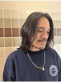 メンズミディアムパーマ