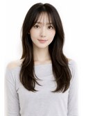 韓国/モテ髪/20代/30代/レイヤー/シースルー