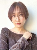 クールショート/ミルクティーブラウン/小顔似合わせカットp越谷