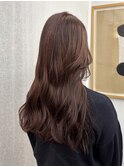 ロングレイヤーカット顔周りレイヤーウルフハッシュカット韓国