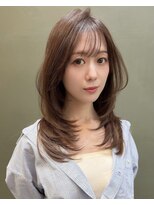 レーヴバイロンド 仙台(Reve by Lond) ハッシュカットくびれレイヤーグレージュ髪質改善縮毛矯正顔周り
