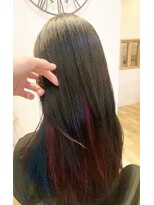 ココロ ヘアーアンドスパ 目黒(cocoro hair&spa)&nbsp;インナーカラーもカラフルに