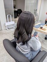 エイト ホワイト 札幌駅前店(EIGHT white)&nbsp;ダークグレージュ×インナーネイビー