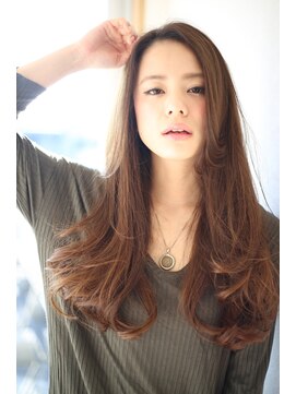 オーシャン(Ocean) [OCEAN Hair&Life]大人の色香☆プラチナグレージュロング☆