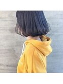 20代30代★切りっぱなしボブ×アッシュカラー＠内巻きボブ