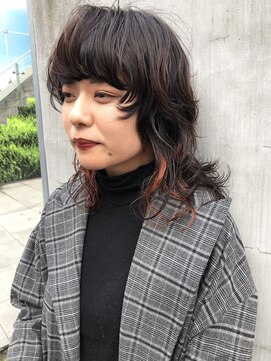 デヴェロペ(Devellope.) 【Devellope.】ウルフパーマとインナーオレンジ