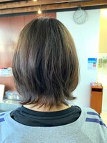 20代30代/外ハネ/レイヤーボブ/くびれ/丸み/グレージュ/アッシュ
