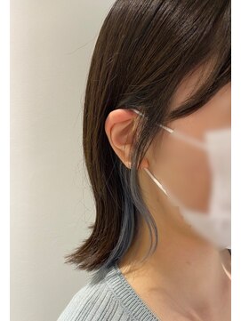 エデュコスゥリール(educo per sourile) ブルージュイヤリングカラー外はねミディ【自由が丘】