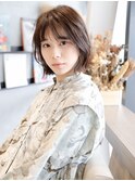SOLセンター南/外ハネ/レイヤーボブ/シースルーバング/抜け感