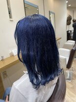 ラファンス 栗林店(LaFENCE)&nbsp;ビビッドブルー×外ハネ