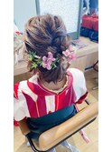 ハーフアップ