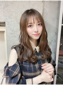 【salon de MiLK 原宿】小顔前髪×アッシュベージュ