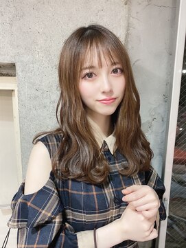 サロンドミルク 原宿(salon de MiLK) 【salon de MiLK 原宿】小顔前髪×アッシュベージュ