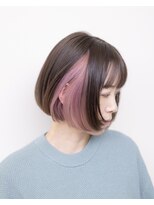 ルプラ ガーデン(le-pla garden) インナーカラー#切りっぱなしボブ#ケアブリーチ#ダブルカラー