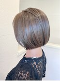 20代30代40代ナチュラルハイライト立体感アッシュベージュ