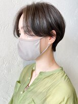 アルバム 渋谷パルコ(ALBUM) ハンサムエアリーショート_グレージュカラーボブウルフ_ba350331