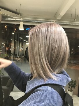 ラフ 難波店(LAFF) #黒髪#ボブルフ#ネビージュ#小顔#ワンレン