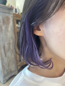 ディンプル 越谷駅前(DiMPlE) ◎ 青みパープル インナーカラー ◎