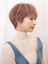 ピークアブー アヴェダ アトレ恵比寿(PEEK-A-BOO AVEDA) 大人の女性に向けた美フォルム丸みショートボブピンクベージュ