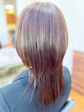 アークスヘアー 20代30代40代髪質改善カラー艶感ロングウルフレイヤー透明感