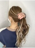 #エクステで作る　#ハイライト　#ギャル