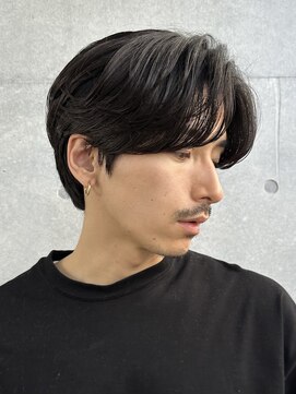 レタッチバイフィフス(RETOUCH by fifth) センターパートカルマヘアニュアンスパーマ韓国シャドウパーマ