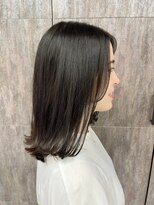 ミック ヘアアンドメイク アップ 駒込店(miq Hair&Make up) 外ハネミディボブ×顔周りレイヤー