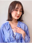 ボブ/レイヤーカット/オリーブベージュ/髪質改善/韓国風