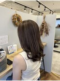 ナチュラルハイライトで動きのあるカラー【三國麗奈】
