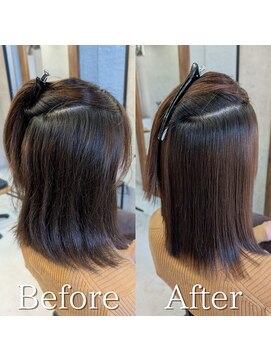 スリー(THREE) 髪質改善トリートメント 縮毛矯正 髪質改善ストレート 酸性