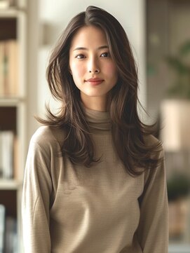 アルトリスト(Altruist Aging×HAIR&SPA) ★ダークアッシュ大人ガーリーボブ着物ミディアムレイヤーカット