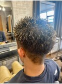 【メンズカット】ハイライト 筋感 スパイキーショート
