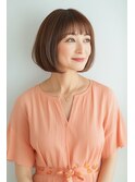 ５０代グラデーションボブ【シニアの髪型AVANCE EGAO】白髪染め