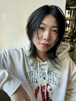 メイカ(MEIKA)&nbsp;【 ミディアムウルフ × 2wayバング  】浅野美紀