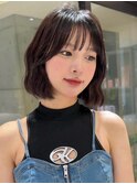 イメチェン外ハネボブ美髪ワイドバングレイヤーショート/小倉