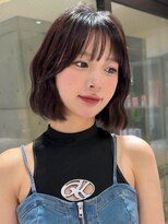 ロンドルピナス 小倉(Lond Lupinus) イメチェン外ハネボブ美髪ワイドバングレイヤーショート/小倉