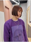 【松本華】ミニボブ×オレンジブラウン