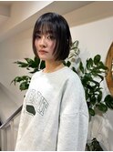 原宿ブリーチなしダブルカラーピンクベージュミディアムボブ20代