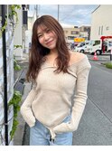 ロングのゆるふわパーマ