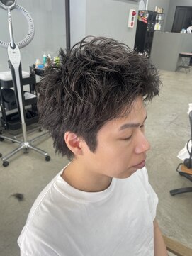 ウォーク(woke) メンズパーマ×メッシュ