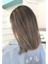 ウル(ulu)&nbsp;バレイヤージュ　ケアブリーチ　ベージュ　グレージュ　ブラウン