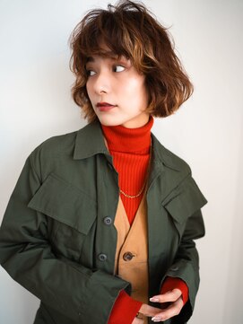 ソワ 四日市(soie) 髪質改善パーマ×ハイライトカラー