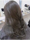 韓国ヘアーハッシュカットレイヤーカットハイライトカラー